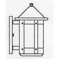 Arroyo Craftsman 7" berkeley wall sconce with roof BS-7RCS-MB